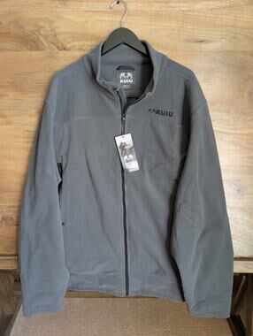 NWT KUIU Border Fleece Jacket Mens 3XL Gunmetal Gray Hunting Full Zip 93020-GM